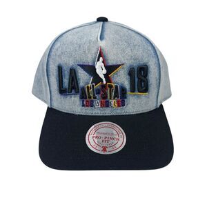 Rare Mitchell & Ness NBA All Star Weekend 2018 Los Angeles Denim SnapBack Hat